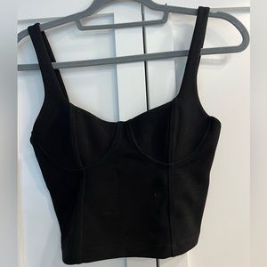 ZARA | Black Cropped Tank